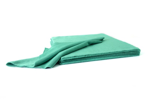 [MCF-400G-001] Microfiber towel laser 40x40cm green 10 st.