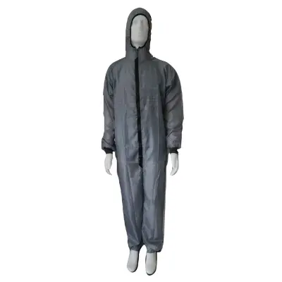Polyester overall donkergrijs
